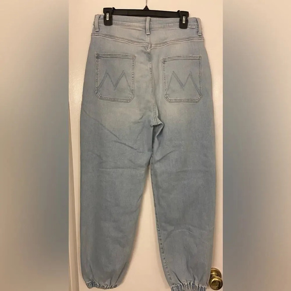 MOTHER The Wrapper Patch Springy Ankle Chill Pill Blue Size 30 - Picture 5 of 11